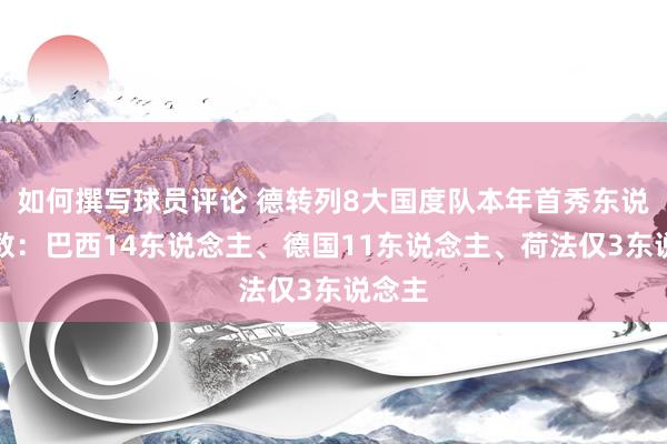 如何撰写球员评论 德转列8大国度队本年首秀东说念主数：巴西14东说念主、德国11东说念主、荷法仅3东说念主