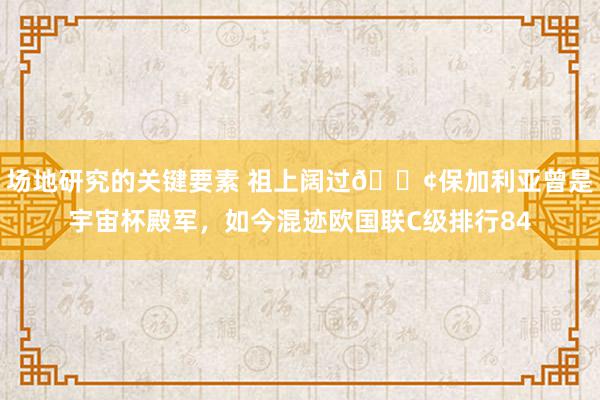 场地研究的关键要素 祖上阔过😢保加利亚曾是宇宙杯殿军，如今混迹欧国联C级排行84